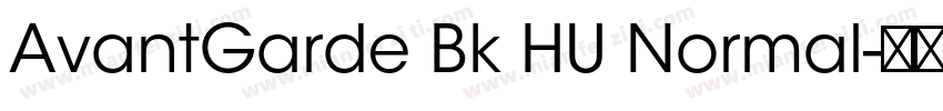 AvantGarde Bk HU Normal字体转换